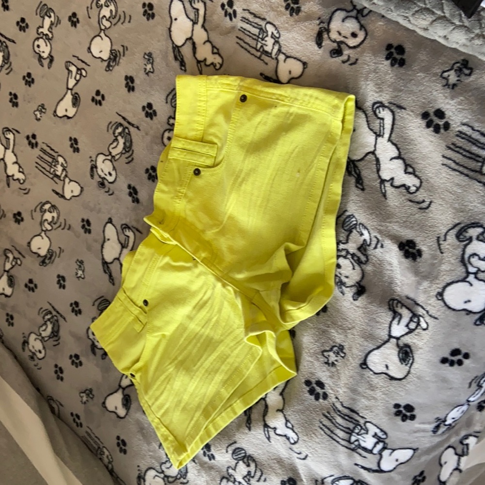 Yellow shorts